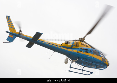 Contrôle du trafic espagnol hélicoptère décoller Banque D'Images