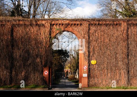 Allemagne, Munich, entrée Cimetière Banque D'Images