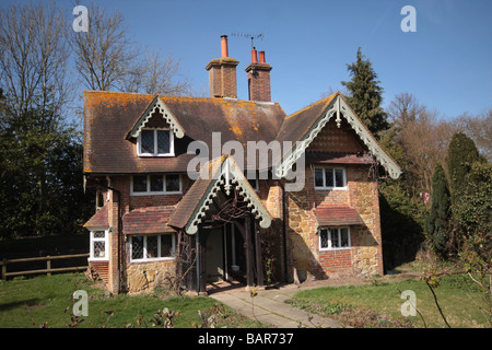 Un chalet dans le village de près de Dorking, Surrey Ockley Banque D'Images