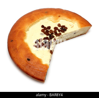 Remplissage de tarte aux pommes isolated on white Banque D'Images