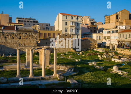 Agora romaine dans Plaka d'Athènes Grèce Europe Banque D'Images