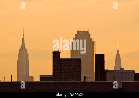 Cityscape Silhouette Banque D'Images