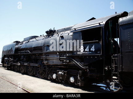 Union Pacific locomotive vapeur 844 sur l'affichage à Roseville California USA Banque D'Images