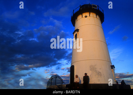 Edgartown lighthouse, Martha's Vineyard, Cape Cod, Massachusetts, New England, USA Banque D'Images