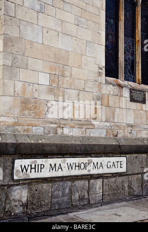 Fouetter Ma Whop Ma Gate York Banque D'Images