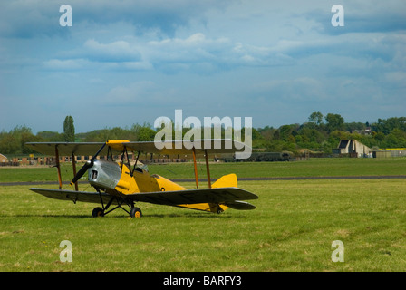 Un biplan Tiger Moth Banque D'Images