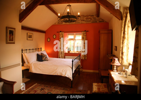 Chambre Double chambre luxueuse au Cottage Staplecross, Hockworthy Nr Wellington, Somerset offrant hébergement B & B Banque D'Images