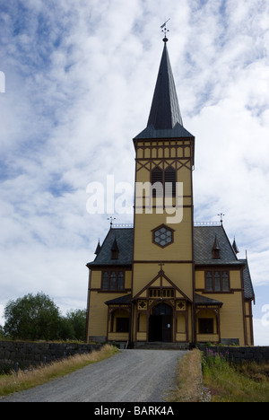 Kabelvåg église, municipalité, Austvågøy Vågan, Lofoten, Nordland, Norvège, Scandinavie, Europe Banque D'Images