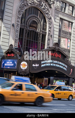 Hard Rock Cafe, Times Square, NYC Banque D'Images