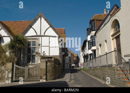 Hastings East Sussex All Saints Street dans la vieille ville de l'Angleterre Banque D'Images