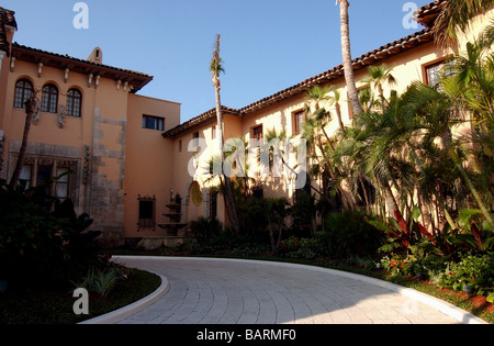 Vues de Mar un lago estate propriété de Donald Trump à Palm Beach Banque D'Images