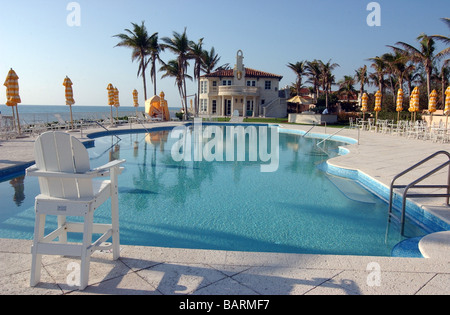 Vues de Mar un lago estate propriété de Donald Trump à Palm Beach Banque D'Images