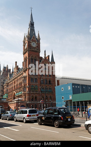 La gare St Pancras, Londres, Angleterre de Euston Road Banque D'Images