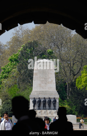 St James's Park war memorial vue de la Horse Guards Parade Londres Banque D'Images