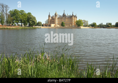 Le château de Schwerin, Mecklenburg Vorpommern, Allemagne Banque D'Images