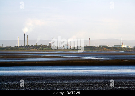 Usine chimique, Weston Point, Runcorn, Mersey Estuary, UK Banque D'Images