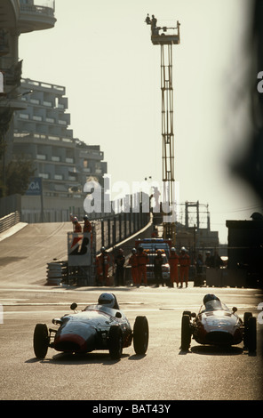 50's racing les voitures de Formule Un au Monaco Monte Carlo Historic Grand Prix GP Banque D'Images