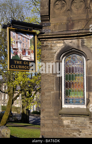 Le vieux pavillon Pub, rue Water, Buxton, Derbyshire, Angleterre, Royaume-Uni Banque D'Images