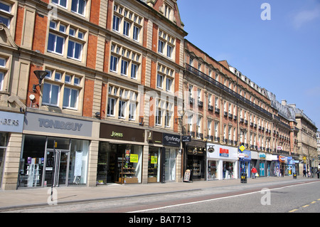 Pinstone Street, Sheffield, South Yorkshire, Angleterre, Royaume-Uni Banque D'Images