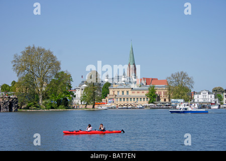 Lac de Schwerin dans le Mecklembourg Western-Pomerania Banque D'Images