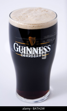 Pinte de Guinness l'Irlande Banque D'Images