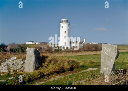 Le vieux phare inférieur reconstruit en 1869 l'Observatoire d'oiseaux de Portland maintenant près de Portland Bill Dorset England UK Banque D'Images