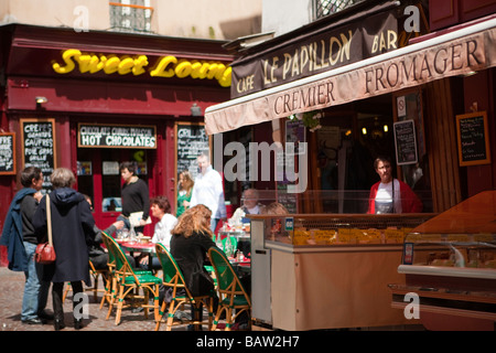 Marché mouffetard Paris Banque D'Images