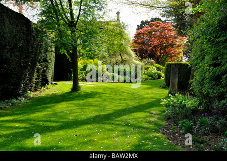 Jardin Cour Kiftsgate, Gloucestershire, UK - Frontière ensoleillée Banque D'Images