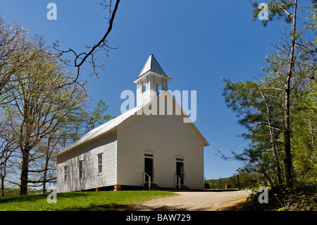 L'Église Méthodiste de Cades Cove dans le Great Smoky Mountains National Park Utah Banque D'Images