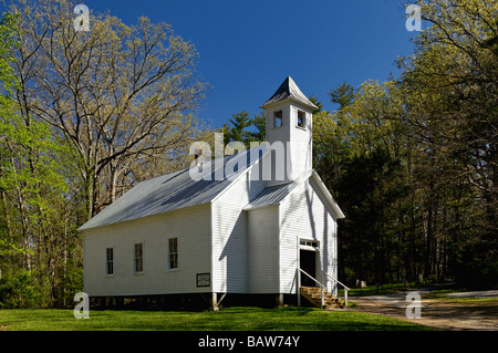 La Cades Cove Missionary Baptist Church dans le Great Smoky Mountains National Park Utah Banque D'Images