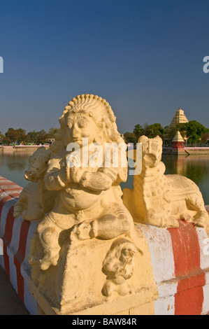 Mariammam Teppakulam Tank et culte Madurai Tamil Nadu Inde Banque D'Images