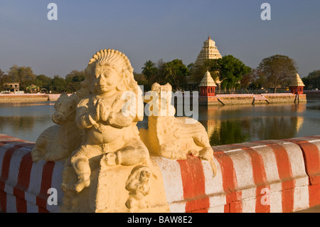 Mariammam Teppakulam Tank et culte Madurai Tamil Nadu Inde Banque D'Images