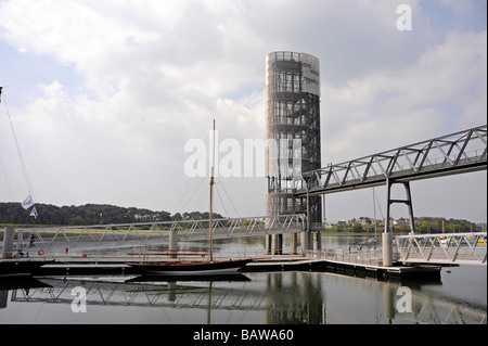 Tour de Cité de la voile Eric Tabarly cité de la voile le port de Lorient Morbihan Bretagne France Banque D'Images