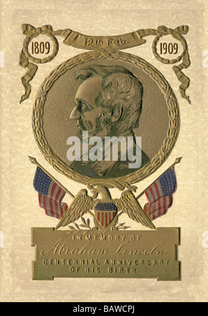 En mémoire d'Abraham Lincoln - Centennial Banque D'Images