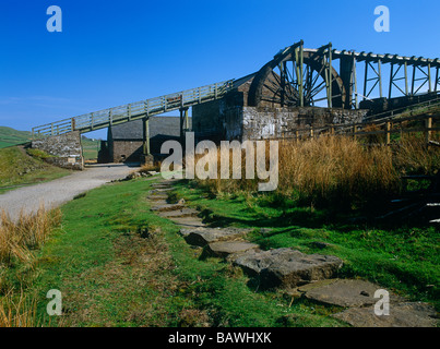 Killhope lead roue, au nord de l'Angleterre, Killhope Lead Mining Museum, Upper Weardale, Co Durham Banque D'Images