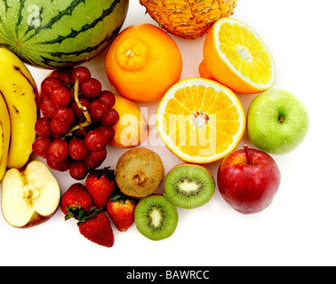 Fruit isolated on white Banque D'Images