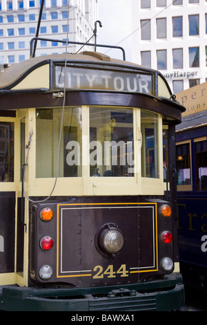 Tours tramway Christchurch ile sud Nouvelle Zelande Banque D'Images