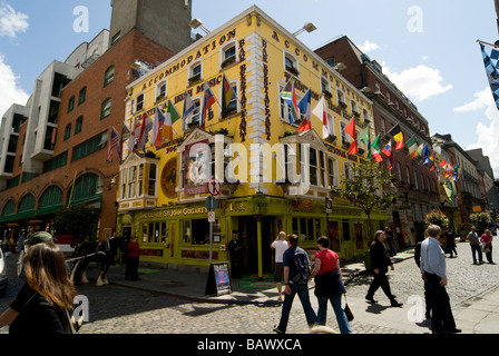 Pub à Temple Bar Dublin Banque D'Images