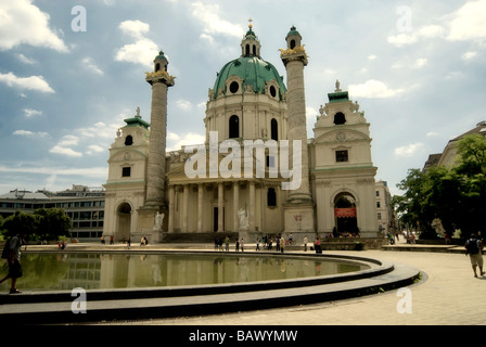 Karlskirche à Vienne Banque D'Images