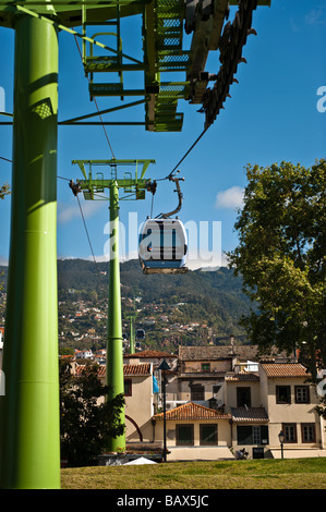 Le téléphérique à Funchal Banque D'Images