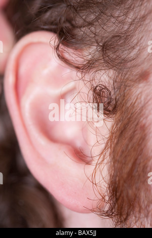 Oreille humaine , audience , Sound Banque D'Images