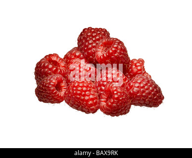 Un joli tas de framboises Banque D'Images
