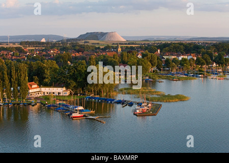 Vue aérienne de Steinhuder Meer, Steinhude Lake, réserve naturelle, région de Hanovre, Basse-Saxe, Allemagne du nord Banque D'Images