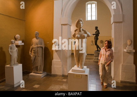 Statue en marbre d'Aphrodite de Soli, Musée archéologique de Chypre, Nicosie, Nicosie, Chypre Banque D'Images