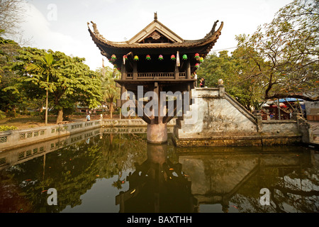 La pagode à un pilier en Asie Vietnam Hanoi Banque D'Images