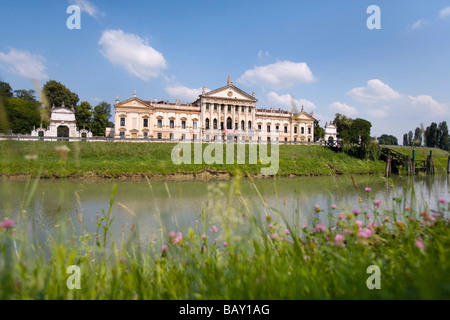 La Villa Pisani, Stra, Brenta, Veneto, Italie Banque D'Images