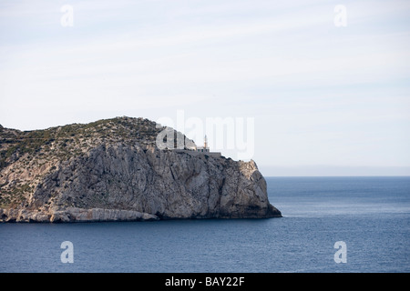 Le phare sur l'île de Sa Dragonera, Sant Elm, Majorque, Îles Baléares, Espagne Banque D'Images