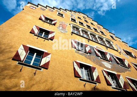 Bâtiment mairie Rathaus Kufstein Tyrol Autriche Banque D'Images