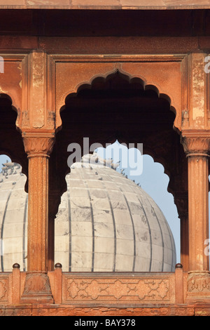 Jama Masjid ou mosquée de vendredi à Delhi Inde Banque D'Images