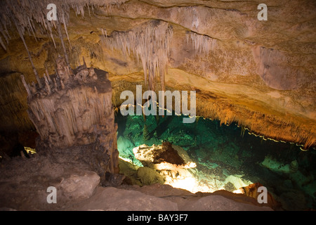 Cuevas del Drach Cave (Grotte du Dragon), Porto Cristo, Majorque, Îles Baléares, Espagne Banque D'Images